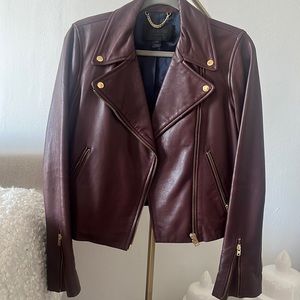 J Crew Collection Moto Leather Jacket